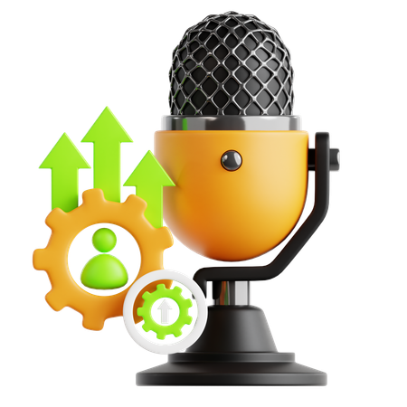 Podcast de autodesenvolvimento  3D Icon