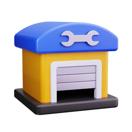 Autogarage  3D Icon