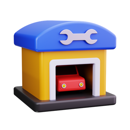 Autogarage  3D Icon