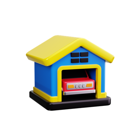 Autogarage  3D Icon