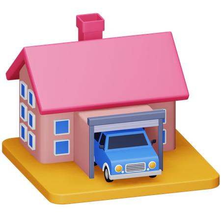 Autogarage  3D Icon