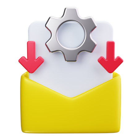 Automação de e-mail  3D Icon