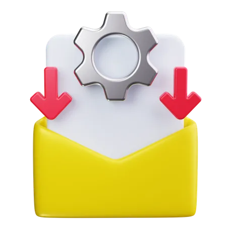 Automação de e-mail  3D Icon