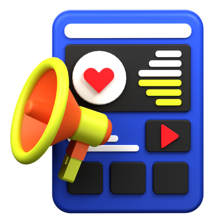 Automação de marketing  3D Icon