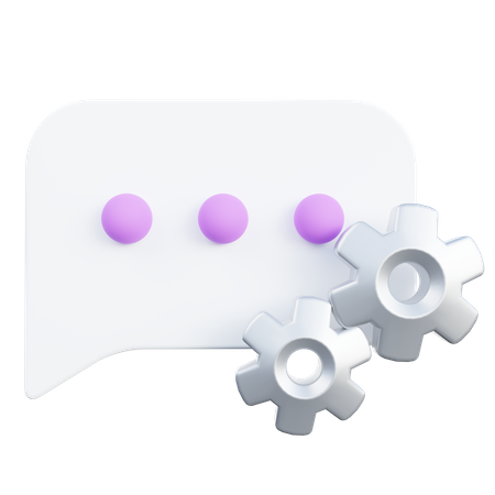 Automated Chat  3D Icon