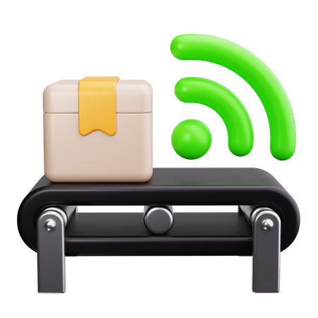 Automated Conveyor  3D Icon