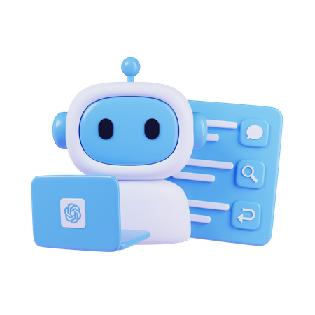 Automated Report Bot  3D Icon