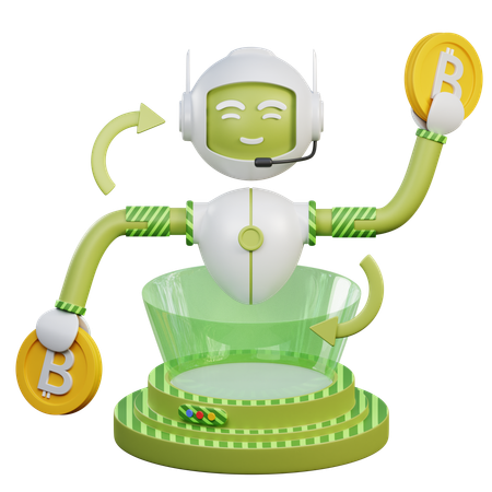 Automated Trading Bots  3D Icon
