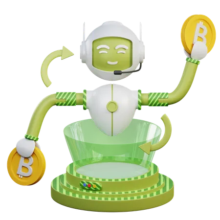 Automated Trading Bots  3D Icon
