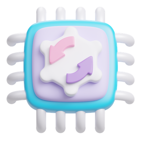 자동적 인  3D Icon