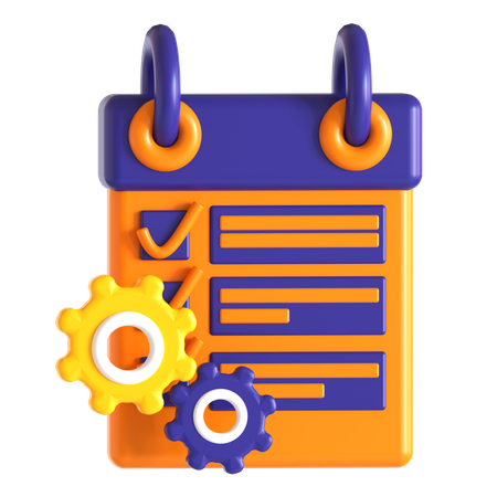 Automatic checklist  3D Icon