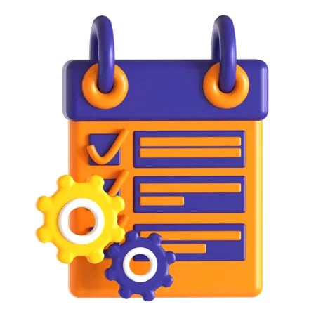 Automatic checklist  3D Icon