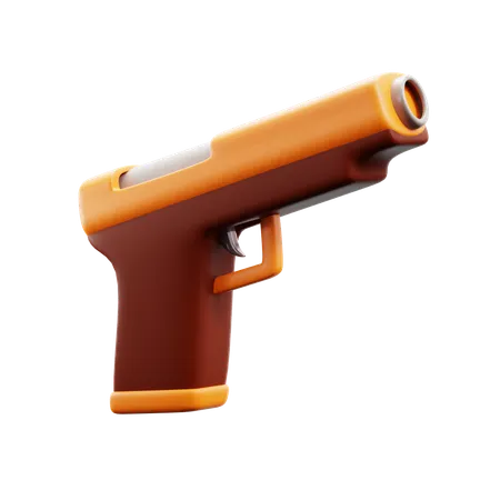 Automatic Gun  3D Icon