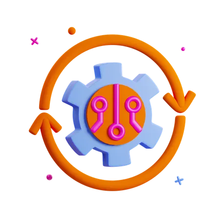 Automation  3D Icon