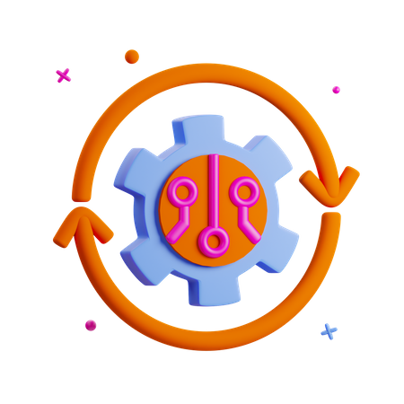 Automation  3D Icon