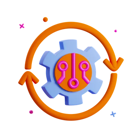 Automation  3D Icon