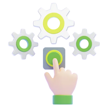 Automation  3D Icon