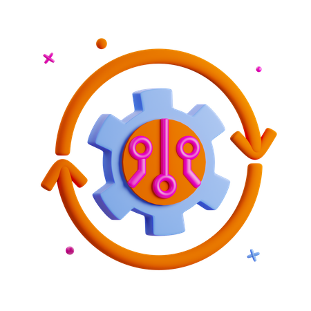 Automation  3D Icon