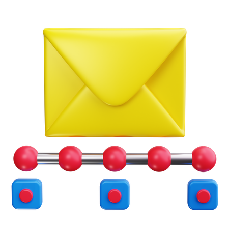 Automatisation du courrier  3D Icon