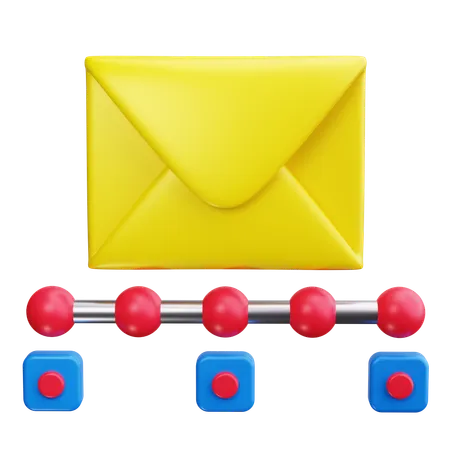 Automatisation du courrier  3D Icon