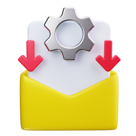 Automatisation des e-mails  3D Icon