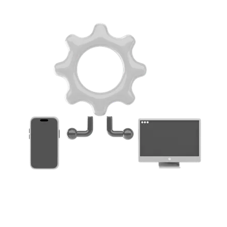 Paramètres d'automatisation  3D Icon