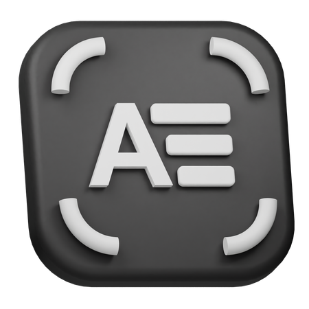 Automatische Beschriftung  3D Icon