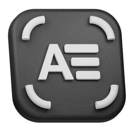 Automatische Beschriftung  3D Icon