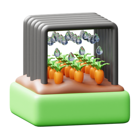 Automatische Bewässerung  3D Icon