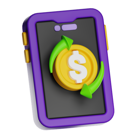 Automatische Zahlung  3D Icon