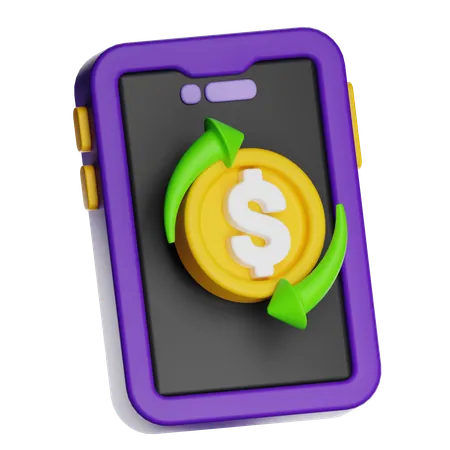 Automatische Zahlung  3D Icon