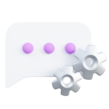 Automatisierter Chat  3D Icon