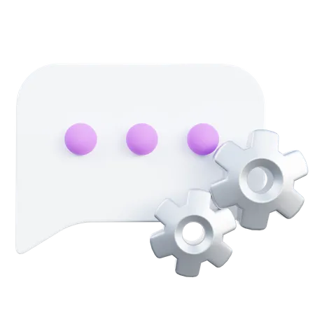 Automatisierter Chat  3D Icon