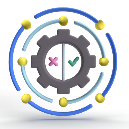 Automatisierungsprozess  3D Icon