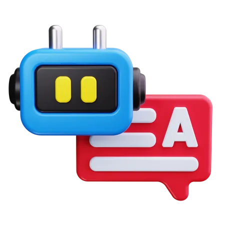 Automatización de chat  3D Icon