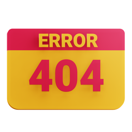 Automne 404  3D Icon