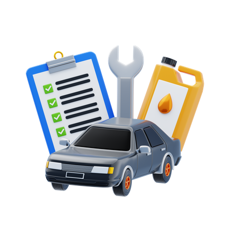 Automotive Maintenance  3D Icon