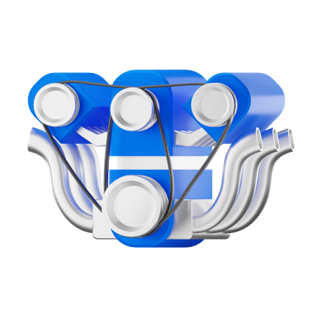 Auto Motor  3D Icon