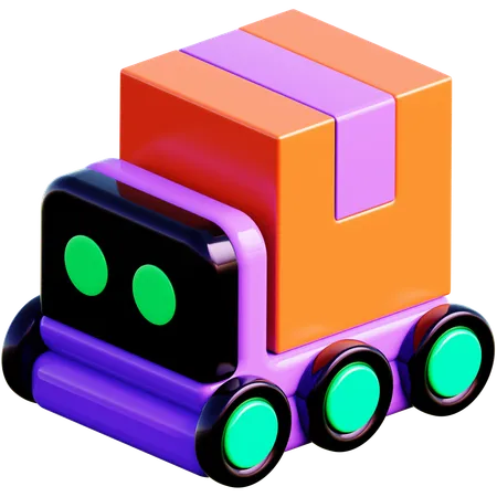 Autonomer Lieferroboter  3D Icon