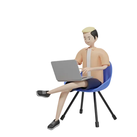 Persona de libre dedicación  3D Illustration