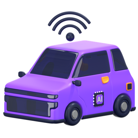 Autonomous car  3D Icon