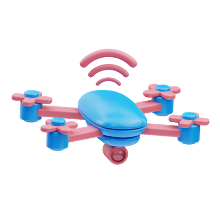 Autonomous Drone  3D Icon