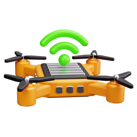 Autonomous Drone  3D Icon