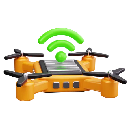 Autonomous Drone  3D Icon