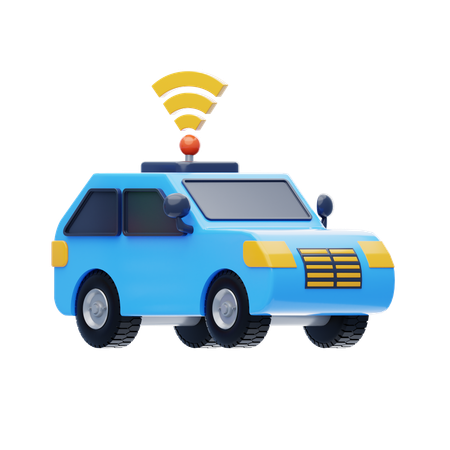 Autonomous Vehicles  3D Icon