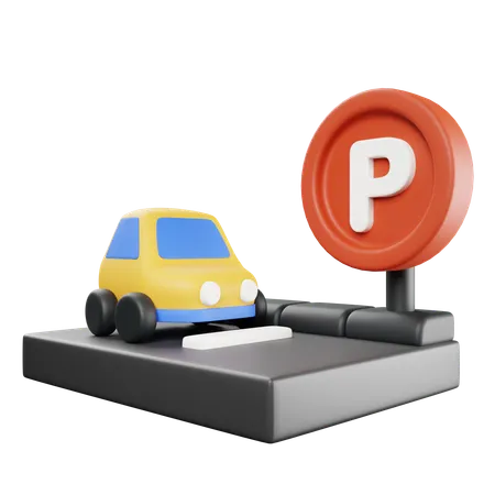 Parkplatz  3D Icon