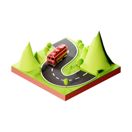 Carretera  3D Icon