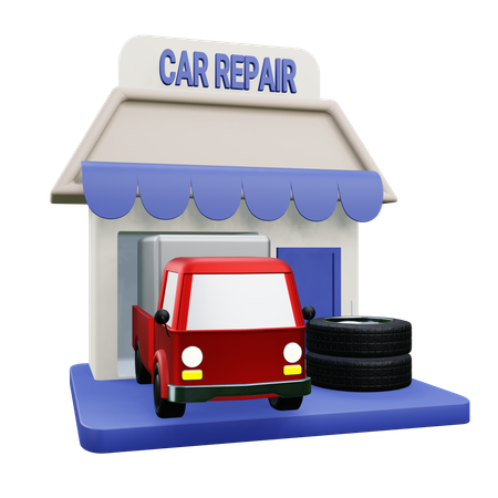 Autoreparatur  3D Icon