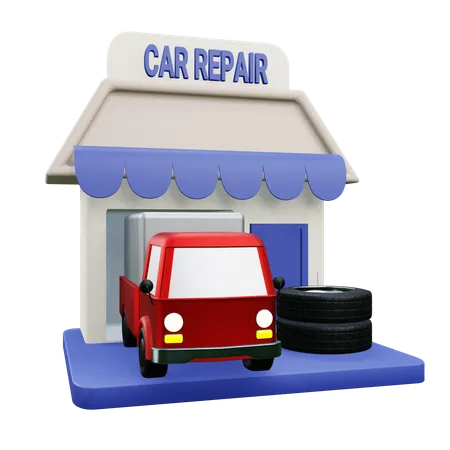 Autoreparatur  3D Icon