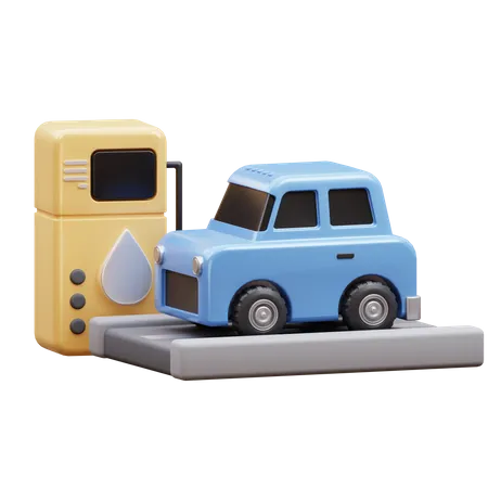 Autotankstelle  3D Icon